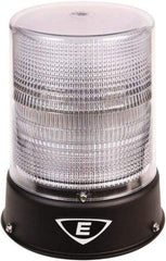 Edwards Signaling - 120 VAC, 4X NEMA Rated, LED, Clear, Flashing, Steady Light - 65 Flashes per min, 3/4 Inch Pipe, 8-1/4 Inch Diameter, 7-3/4 Inch High, IP66 Ingress Rating, Pipe Mount - Top Tool & Supply