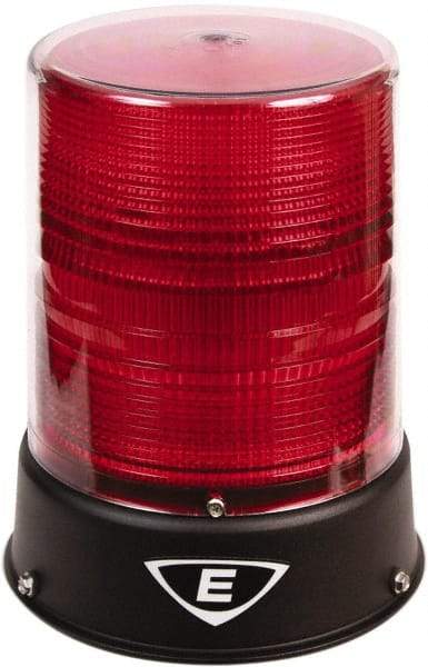 Edwards Signaling - 24 VAC/VDC, 4X NEMA Rated, LED, Red, Flashing, Steady Light - 65 Flashes per min, 3/4 Inch Pipe, 6-1/2 Inch Diameter, 8 Inch High, IP66 Ingress Rating, Pipe Mount - Top Tool & Supply