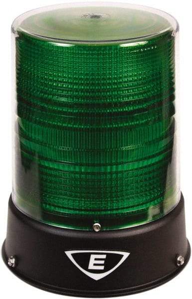 Edwards Signaling - 24 VAC/VDC, 4X NEMA Rated, LED, Green, Flashing, Steady Light - 65 Flashes per min, 3/4 Inch Pipe, 8-1/4 Inch Diameter, 7-3/4 Inch High, IP66 Ingress Rating, Pipe Mount - Top Tool & Supply