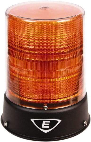 Edwards Signaling - 24 VAC/VDC, 4X NEMA Rated, LED, Amber, Flashing, Steady Light - 65 Flashes per min, 3/4 Inch Pipe, 8-1/4 Inch Diameter, 7-3/4 Inch High, IP66 Ingress Rating, Pipe Mount - Top Tool & Supply