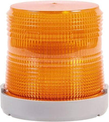 Edwards Signaling - 24 VDC, 4X NEMA Rated, LED, Red, Flashing, Steady Light - 65 Flashes per min, 1/2 Inch Pipe, 4-9/32 Inch Diameter, 4-7/32 Inch High, Panel Mount, Pipe Mount - Top Tool & Supply