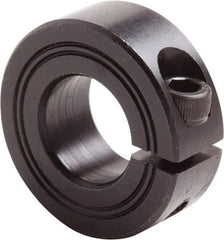 Climax Metal Products - 24mm Bore, Steel, One Piece Clamp Collar - 1-7/8" Outside Diam - Top Tool & Supply