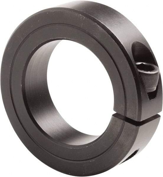 Climax Metal Products - 3-3/16" Bore, Steel, One Piece Clamp Collar - 4-1/2" Outside Diam, 7/8" Wide - Top Tool & Supply