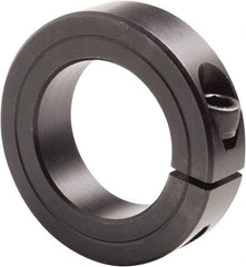 Climax Metal Products - 3-7/16" Bore, Steel, One Piece Clamp Collar - 4-3/4" Outside Diam, 7/8" Wide - Top Tool & Supply