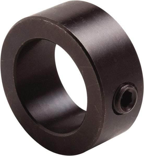 Climax Metal Products - 3/32" Bore, Steel, Set Screw Shaft Collar - 3/8" Outside Diam, 3/16" Wide - Top Tool & Supply