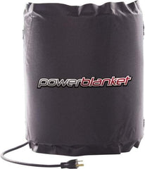 Powerblanket - 12" Wide, 5 Gallon Wrap-Around Drum Heater - 120 Volt, 60 Watts to 120 Watts, 0.5 Amps, 0°F to 100°F Thermostat Rating - Top Tool & Supply