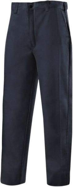 Steiner - Cotton Flame Resistant/Retardant Pants - Zipper Closure, 4 Pockets, 36" Waist, 36" Inseam, Navy, ASTM D6413-10 - Top Tool & Supply