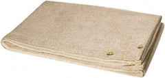 Steiner - 6' High x 10' Wide x 0.035" Thick Fiberglass Welding Blanket - Tan, Grommet - Top Tool & Supply