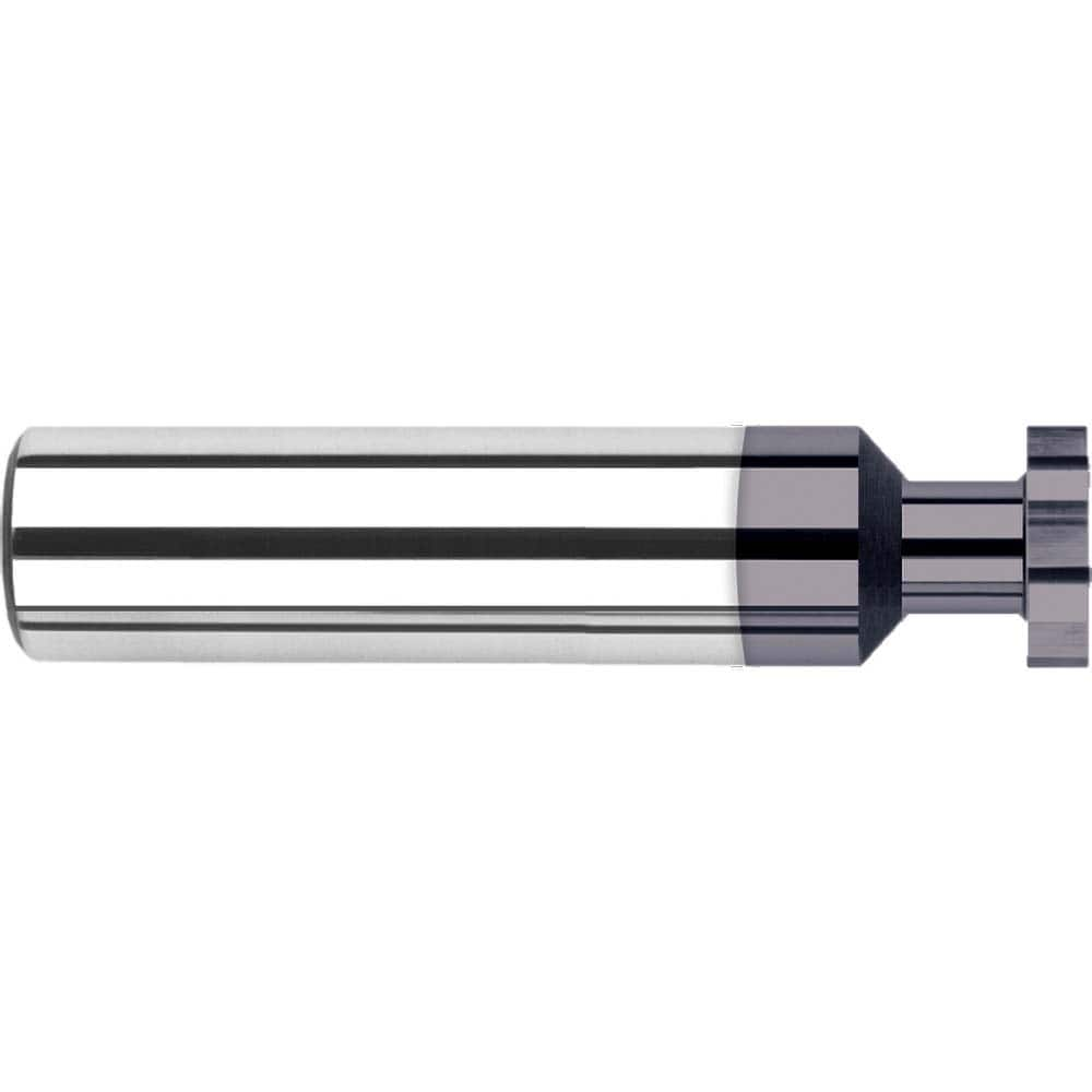 Harvey Tool - 1/2" Cut Diam, 1/32" Cut Width, 1/2" Shank, Straight-Tooth Woodruff Keyseat Cutter - Exact Industrial Supply