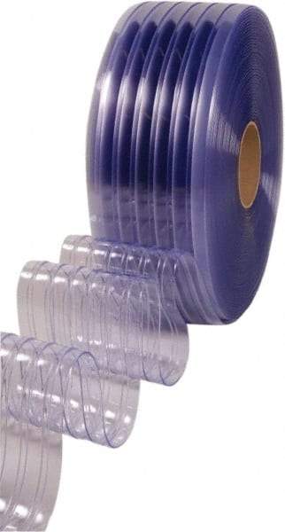 Clearway Door - Clear Standard QuickStrip Roll Dock Curtain Strips - 8" Wide x 150' Long x 0.08" Thick - Top Tool & Supply