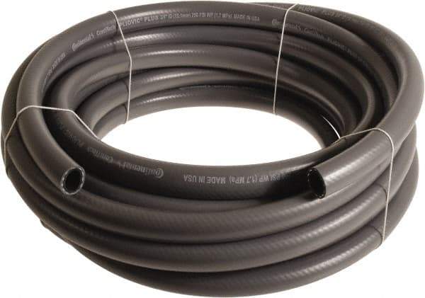 Continental ContiTech - 3/4" ID x 1.11" OD 100' Long Multipurpose Air Hose - 250 Working psi, -10 to 158°F, Gray - Top Tool & Supply