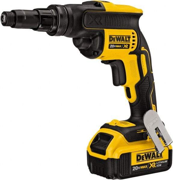 DeWALT - 20 Volt Lithium-Ion Battery Pistol Grip Cordless Screwdriver - 2,000 RPM - Top Tool & Supply