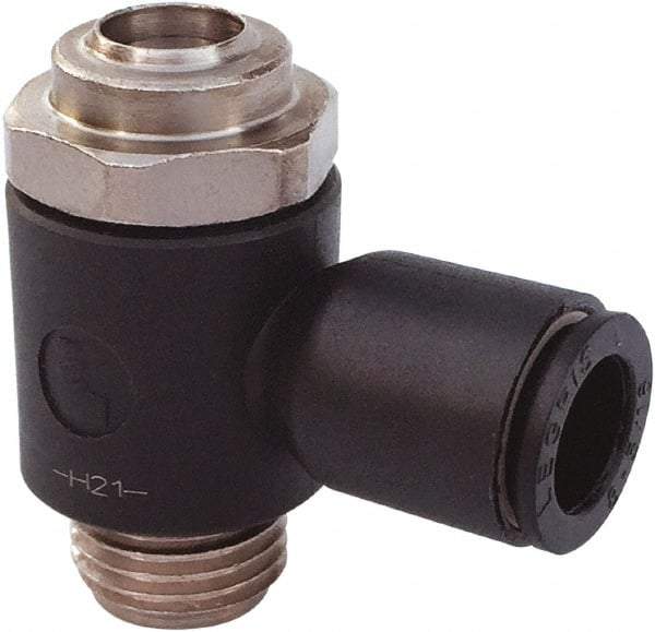 Legris - Speed & Flow Control Valves   Valve Type: Compact Meter Out Flow Control    Male Thread Size: M5x0.8 - Top Tool & Supply