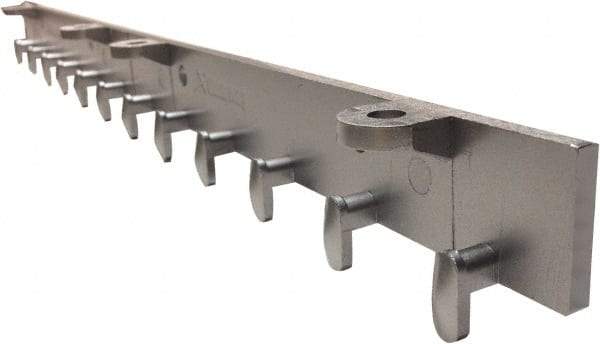 Clearway Door - 2' Long Aluminum Dock Strip Door Boltless Mounting Hardware - Use with PVC Strips - Top Tool & Supply