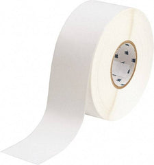 Brady - 2-1/4" Wide x 1,200" Long, White Polyester Label Tape - For BradyJet J5000 - Top Tool & Supply