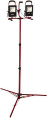 Bayco - 20 Watt, Electric, LED Portable Tripod Work Light - 6' Cord, 2 Heads, 4,400 Lumens, Aluminum, 82-1/2" Long x 18.4" Wide x 7.3" High - Top Tool & Supply