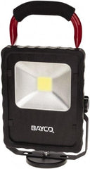 Bayco - 20 Watt, Electric, LED Portable Magnetic Mount Work Light - 12' Cord, 1 Head, 2,200 Lumens, Aluminum, 11-1/2" Long x 6.2" Wide x 3.1" High - Top Tool & Supply