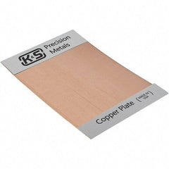 Made in USA - Copper Sheets Material: Copper Thickness (Decimal Inch): 0.0500 - Top Tool & Supply