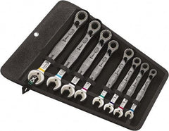 Wera - 11 Piece, 8mm to 19mm, Combination Wrench Set - Metric Measurement Standard, Chrome Vanadium Finish, Comes in Nylon Pouch - Top Tool & Supply