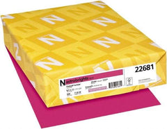 Neenah Paper - 8-1/2" x 11" Fireball Fuchsia Colored Copy Paper - Use with Laser Printers, Copiers, Inkjet Printers - Top Tool & Supply