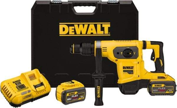 DeWALT - 60 Volt 1" SDS Max Chuck Cordless Hammer Drill - 0 to 3,150 BPM, 0 to 550 RPM, Reversible - Top Tool & Supply