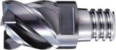 OSG - PXVC Grade XP3225 Carbide End Milling Tip Insert - Cr Finish, 4 Flutes, 16mm Cutting Diam, 16mm Depth of Cut, 45/48° Helix - Top Tool & Supply