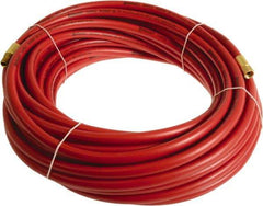 Continental ContiTech - 3/8" ID x 0.6" OD 15' Long Multipurpose Air Hose - MNPT x FNPT Ends, 300 Working psi, -10 to 158°F, 1/4" Fitting, Red - Top Tool & Supply