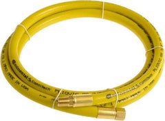 Continental ContiTech - 1/2" ID x 0.78" OD 10' Long Multipurpose Air Hose - MNPT x FNPT Ends, 300 Working psi, -10 to 158°F, 1/2" Fitting, Yellow - Top Tool & Supply