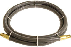 Continental ContiTech - 1/4" ID x 0.45" OD 5' Long Multipurpose Air Hose - MNPT x MNPT Ends, 300 Working psi, -10 to 158°F, 1/4" Fitting, Gray - Top Tool & Supply