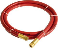 Continental ContiTech - 1/2" ID x 0.78" OD 10' Long Multipurpose Air Hose - FNPT x FNPT Ends, 300 Working psi, -10 to 158°F, 1/2" Fitting, Red - Top Tool & Supply