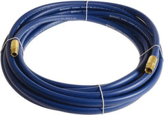 Continental ContiTech - 3/8" ID x 0.6" OD 20' Long Multipurpose Air Hose - MNPT x FNPT Ends, 300 Working psi, -10 to 158°F, 1/4" Fitting, Blue - Top Tool & Supply