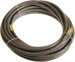 Continental ContiTech - 3/8" ID x 0.6" OD 75' Long Multipurpose Air Hose - FNPT x FNPT Ends, 300 Working psi, -10 to 158°F, 1/4" Fitting, Gray - Top Tool & Supply