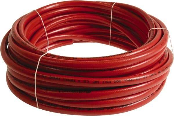 Continental ContiTech - 3/8" ID x 0.6" OD 50' Long Multipurpose Air Hose - 300 Working psi, -10 to 158°F, Red - Top Tool & Supply