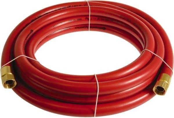 Continental ContiTech - 3/4" ID x 1.11" OD 20' Long Multipurpose Air Hose - FNPT x FNPT Ends, 250 Working psi, -10 to 158°F, 3/4" Fitting, Red - Top Tool & Supply