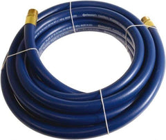 Continental ContiTech - 3/4" ID x 1.11" OD 20' Long Multipurpose Air Hose - MNPT x MNPT Ends, 250 Working psi, -10 to 158°F, 3/4" Fitting, Blue - Top Tool & Supply