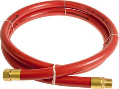 Continental ContiTech - 3/4" ID x 1.11" OD 10' Long Multipurpose Air Hose - MNPT x FNPT Ends, 250 Working psi, -10 to 158°F, 3/4" Fitting, Red - Top Tool & Supply