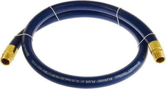 Continental ContiTech - 3/4" ID x 1.11" OD 3' Long Multipurpose Air Hose - MNPT x MNPT Ends, 250 Working psi, -10 to 158°F, 3/4" Fitting, Blue - Top Tool & Supply