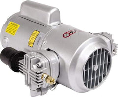 Gast - 3/4 hp, 4.7 CFM, 100 Max psi Piston Compressor Pump - 220 to 240/380 to 415 & 200 to 230/460 Volt, 15.8" Long x 11.38" Wide x 6.65" High - Top Tool & Supply