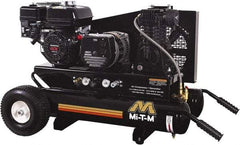 MI-T-M - 6.5 hp, 10.9 CFM, 125 Max psi, Air Compressor/Generator Combo Unit Portable Fuel Air Compressor - Honda GX200 OHV Engine, 12.4 CFM - Top Tool & Supply