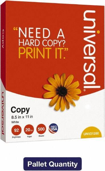 UNIVERSAL - 8-1/2" x 11" White Copy Paper - Use with Laser Printers, Inkjet Printers, Copiers - Top Tool & Supply