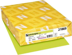 Neenah Paper - 8-1/2" x 11" Vulcan Green Colored Copy Paper - Use with Inkjet Printers, Laser Printers, Copiers - Top Tool & Supply