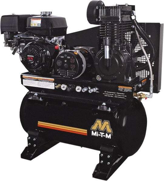 MI-T-M - Stationary Gas Air Compressors Horsepower: 13 Cubic Feet per Minute: 15.70 - Top Tool & Supply