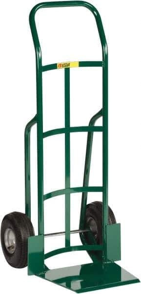 Little Giant - 800 Lb Capacity 47" OAH Hand Truck - 13-1/2 x 16" Base Plate, Continuous Handle, Steel, Pneumatic Wheels - Top Tool & Supply