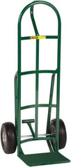 Little Giant - 800 Lb Capacity 49" OAH Hand Truck - 12 x 14" Base Plate, Loop Handle, Steel, Flat-Free Microcellular Foam Wheels - Top Tool & Supply