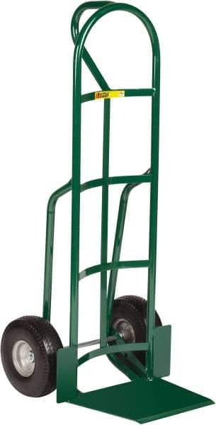 Little Giant - 600 Lb Capacity 49" OAH Hand Truck - 13-1/2 x 16" Base Plate, Loop Handle, Steel, Flat-Free Microcellular Foam Wheels - Top Tool & Supply