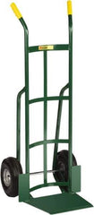 Little Giant - 800 Lb Capacity 49" OAH Hand Truck - 13-1/2 x 16" Base Plate, Dual Handle, Steel, Pneumatic Wheels - Top Tool & Supply