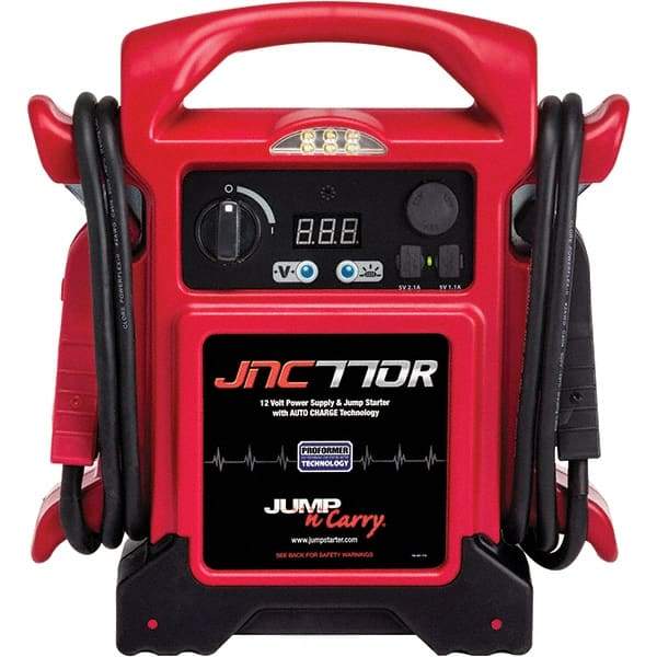 Jump-N-Carry - Automotive Battery Chargers & Jump Starters Type: Jump Starter w/ Light Amperage Rating: 1700 - Top Tool & Supply