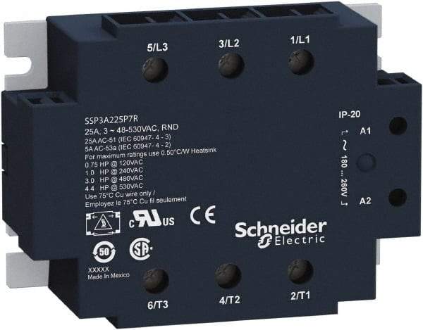 Schneider Electric - 3 Pole, 3NO, 90-140 VAC Control Relay - Top Tool & Supply