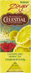 Celestial Seasonings - Tea, Herbal Lemon Zinger, 25/Box - Top Tool & Supply