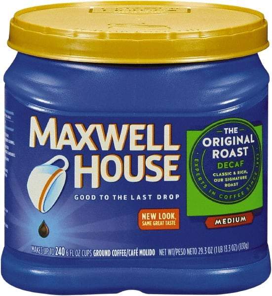 Maxwell House - Coffee, Decaffeinated Ground Coffee, 29.3 oz Can - Top Tool & Supply